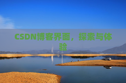 CSDN博客界面，探索与体验